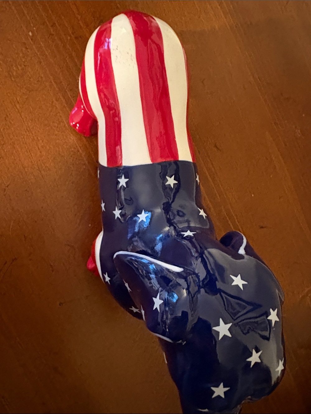 Blue Sky Patriotic American Flag Dachshund Figurine - Red, White & Blue - Picture 8 of 8